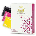 Ароматизированные презервативы AMOR Fruit 50392 (3 шт)