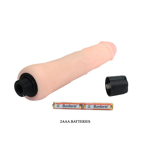 Водонепроницаемый вибратор телесного цвета Baile BW-027009