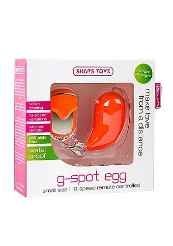 Оранжевое виброяйцо Shots Media BV G-spot Egg Small SHT087ORA