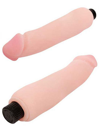 Телесный вибратор из ультраскин Eroticon 30095 (24 см)