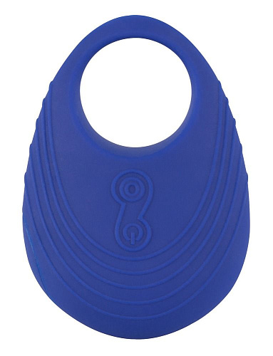 Виброкольцо синего цвета для пениса Orion Per Due 0587923