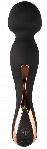 Чёрный вибростимулятор с круглой головкой Сумерки богов 1010-03 BX DD