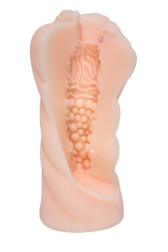 Телесный мастурбатор-реалистик с входом в виде вагины Real Real Woman  RW72103