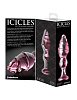 Розовый стеклянный анальный стимулятор Pipedream ICICLES №27 PD2927-00 (14 см)