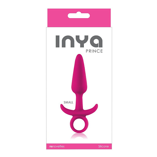 Розовая анальная пробка с держателем NS Novelties INYA Prince Small NSN-0551-34 (11,4 см)