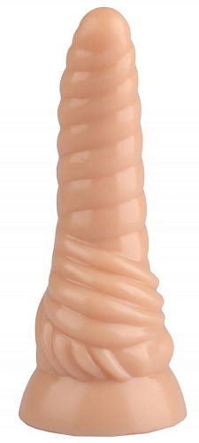 Телесный фигурный анальный фаллоимитатор Сумерки богов 1017-10 BX DD (20,5 см)