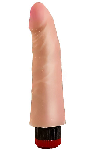 Реалистичный фаллоимитатор телесного цвета с мультискоростной вибрацией LOVETOY (А-Полимер) 802203 (17,5 см)