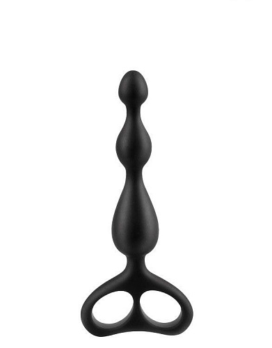 Чёрная анальная цепочка Bior toys Sex Expert SEM-55034 (12,5 см)