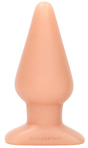 Большая телесная пробка Doc Johnson PLATINUM SILICONE 0103-09-CD