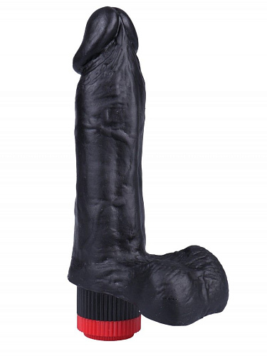 Чёрный вибратор-реалистик Сумерки богов №2 352-02 BX DD (16 см)