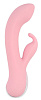 Нежно-розовый вибратор со стимулятором клитора Chisa Intimate G Rabbit CN-531005834 (18 см)