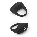 Чёрное эрекционное кольцо Dream Toys LIT-UP SILICONE STIMU RING 8 21241