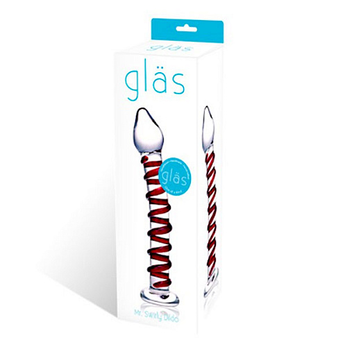 Фаллоимитатор из стекла ручной работы Glas Mr. Swirly GLAS-23