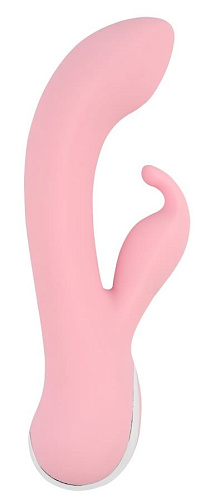 Нежно-розовый вибратор со стимулятором клитора Chisa Intimate G Rabbit CN-531005834 (18 см)