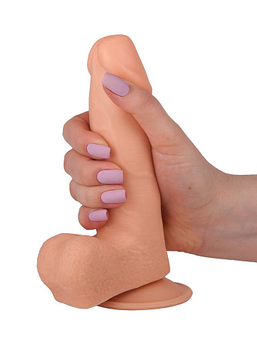 Гелевый телесный фаллоимитатор-реалистик на присоске LOVETOY (А-Полимер) 101700 (15,5 см)