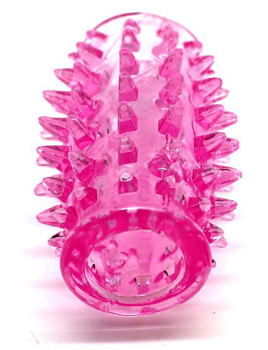 Сквозная раноцветная насадка с шипами Eroticon 31020 (7,5 см)