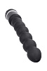 Чёрный силиконовый анальный вибростимулятор ToyFa ZL05 (35 см)