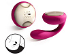Ярко-розовый вибромассажёр для пар Lelo Ida Cerise LEL7459