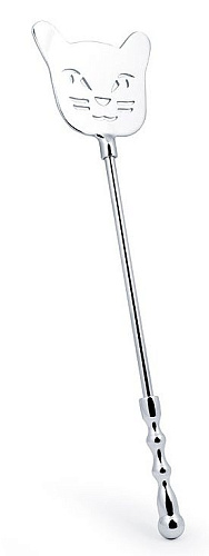 Серебристый металлический стек с котиком Bior toys NTU-80625 (40 см)