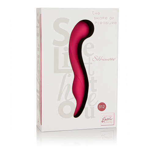 Красный перезаряжаемый вибромассажер для G-стимуляци California Exotic Novelties Silhouette S12 SE-4592-10-3