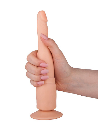 Телесный анальный фаллоимитатор на присоске LOVETOY (А-Полимер) 105100 (18,5 см)