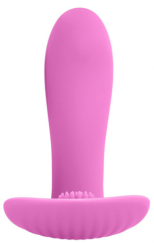 Розовый вибростимулятор с пультом ДУ Shots Media BV Leon SIM072PNK (10,3 см)