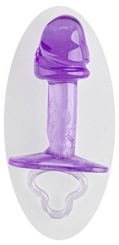 Фиолетовая анальная пробка с фаллической головкой Sextoy 2011 00138A-3 (9 см)
