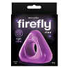 Фиолетовое треугольное эрекционное кольцо NS Novelties FIREFLY RISE NSN-0473-55