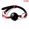 Красно-чёрный кляп-шарик Bior toys Ball Gag MLF-90082-3