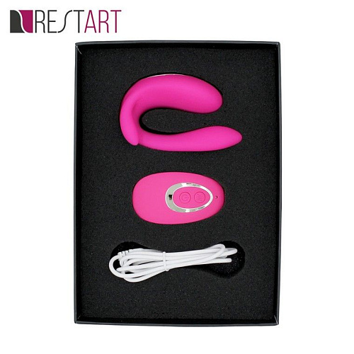 Розовый вибростимулятор для двоих RestArt Enjoy Life RA-308