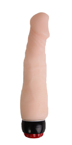 Телесный вибратор со встроенным пультом White Label 47028-1-MM (21 см)