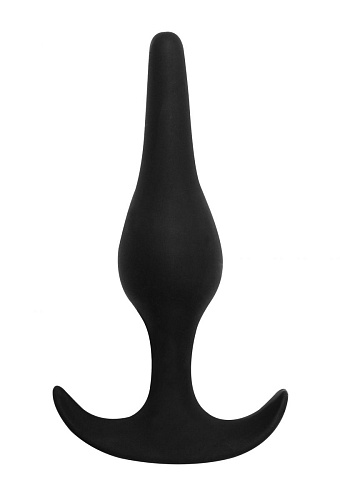 Чёрная анальная пробка Lola toys Smooth 8008-01lola (12,5 см)