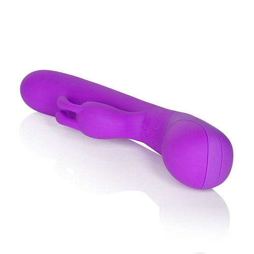 Фиолетовый вибромассажёр со стимуляцией клитора California Exotic Novelties Impress Rabbit SE-4425-14-3 (18 см)