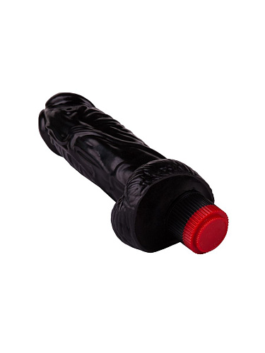 Большой чёрный вибромассажёр в форме фаллоса LOVETOY (А-Полимер) 415500 (20,5 см)