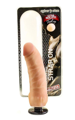 Телесная насадка-фаллос для страпона с плугом Harness LOVETOY (А-Полимер) 844102 (16 см)