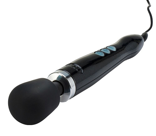 Чёрный вибратор Doxy Die Cast Wand Massager DOXYDCEU-B (34 см)