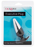 Серебристо-чёрная анальная пробка California Exotic Novelties Executive Plug SE-0413-01-2 (11,5 см)