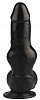 Чёрный анальный фаллоимитатор-реалистик Сумерки богов 1016-47 BX DD (21 см)