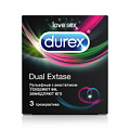 Рельефные презервативы с анестетиком Durex Dual Extase №3 (3 шт)
