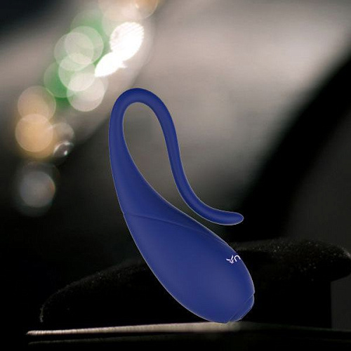 Вибростимулятор с петличкой синего цвета Nalone CoCo VS-VR36