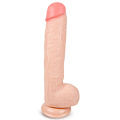Большой телесный фаллоимитатор с присоской Brazzers DWS025 (33 см)