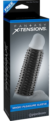 Чёрная насадка Pipedream Magic Pleasure Sleeve PD4135-23
