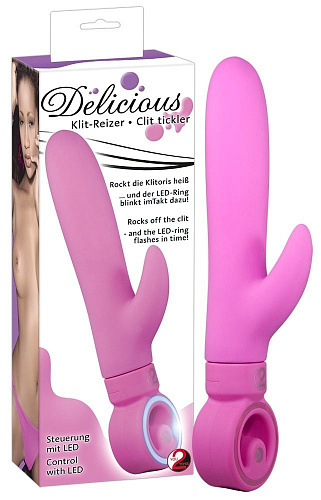 Фиолетовый вибратор Orion Delicious Klit Tickl 0579440 (22 см)