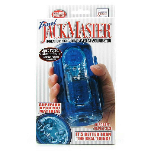 Нежно-голубой гелевый супер-мастурбатор California Exotic Novelties JackMaster Masturbator SE-0972-12-3