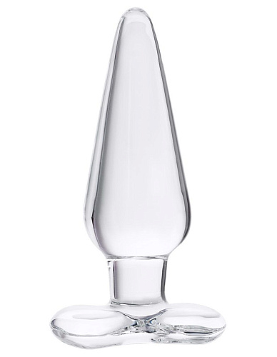 Прозрачная стеклянная анальная пробка Sexus 912173 (11 см)