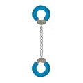 Кандалы с голубым мехом Shots Media BV Furry Ankle Cuffs SHT363BLU