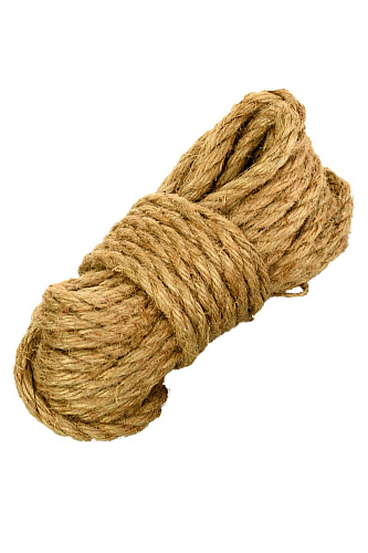 Джутовая веревка для бондажа - 10 м. ToyFa 704017
