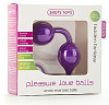 Фиолетовые шарики для вагинальной стимуляции Shots Media BV Pleasure Love Balls SHT079PUR