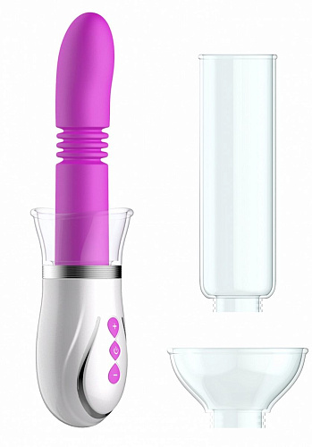 Фиолетовый набор Shots Media BV Thruster 4 in 1 Rechargeable Couples Pump Kit PMP031PUR