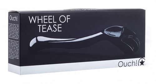 Чёрное колёсико с иголочками Shots Media BV Wheel of Tease OU094BLK